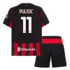 Camisola AC Milan Pulisic 11 Criança 1º Equipamento 2025-26 Manga Curta